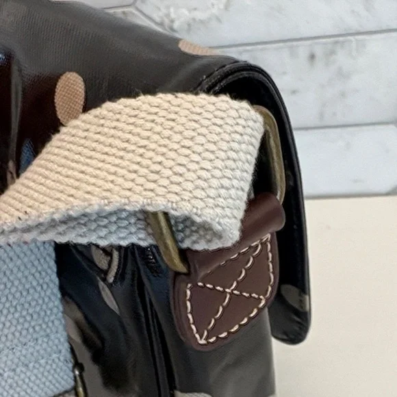 Cath Kidston Black and Cream Polka Dot Crossbody Bag - Picture 4 of 8